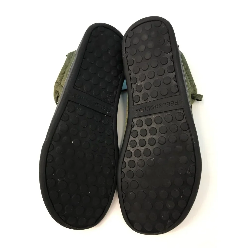 Feelgrounds Mens Barefoot Highrise Knit Olive Green Sneakers Size 11 EUR 44 - Picture 7 of 8